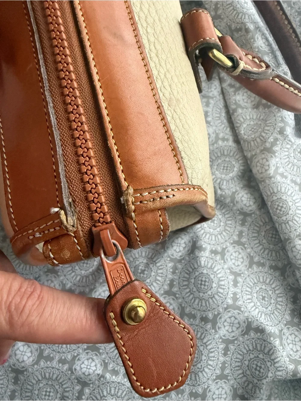 Vintage 1994 Dooney & Bourke All Weather Leather Satchel USA Made